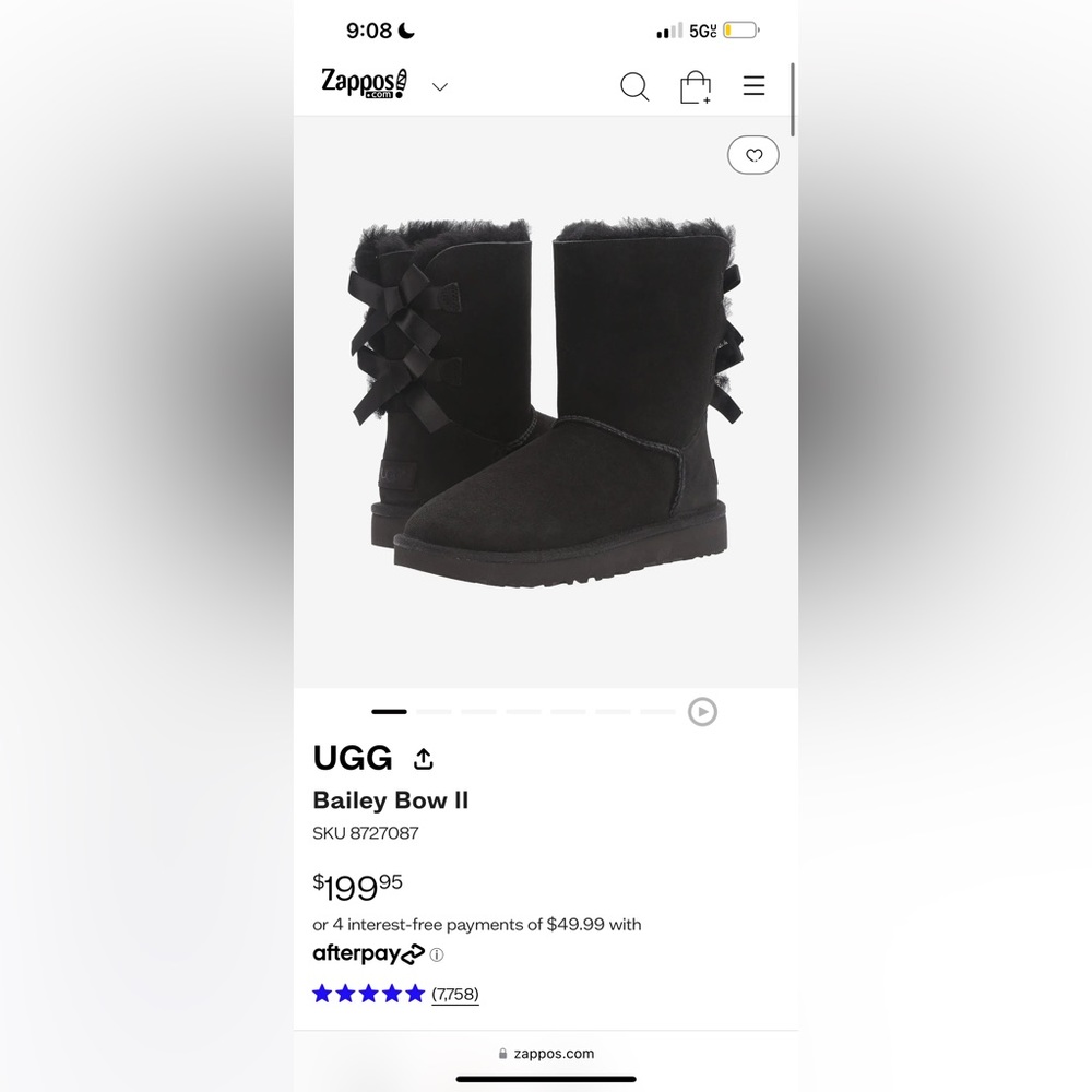 Black Bailey Uggs